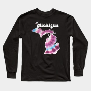 Michigan Tie Dye Long Sleeve T-Shirt